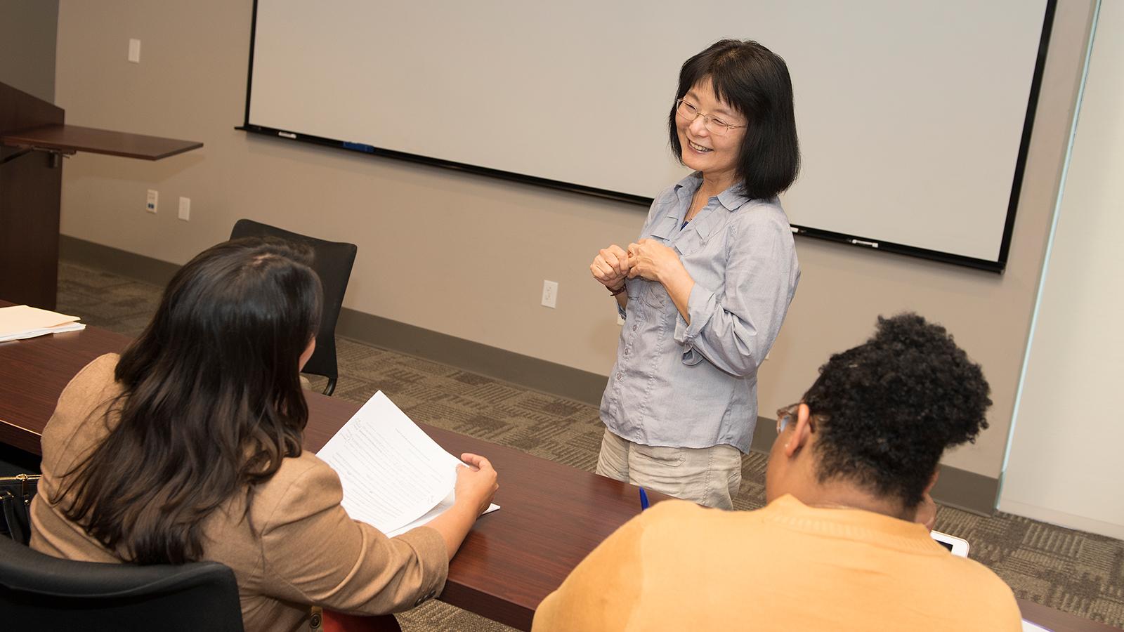 Immigration professor Hiroko Kusuda